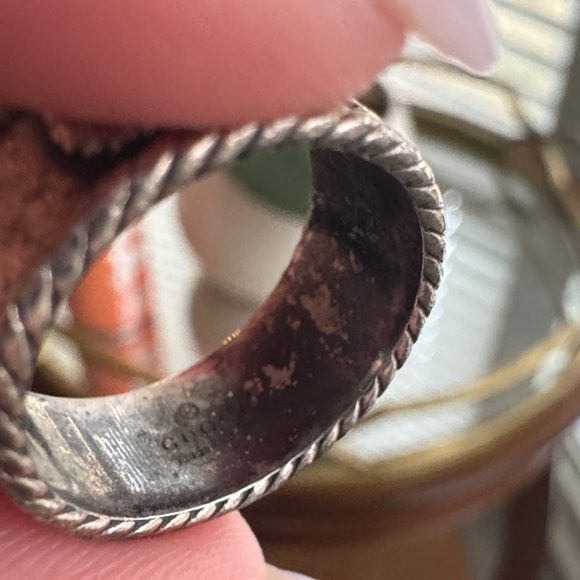 Gucci Silver Band with Rope Accents - Picture 5 of 6